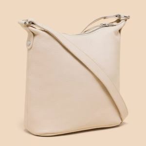 White Stuff Mini Fern Leather Crossbody Bag